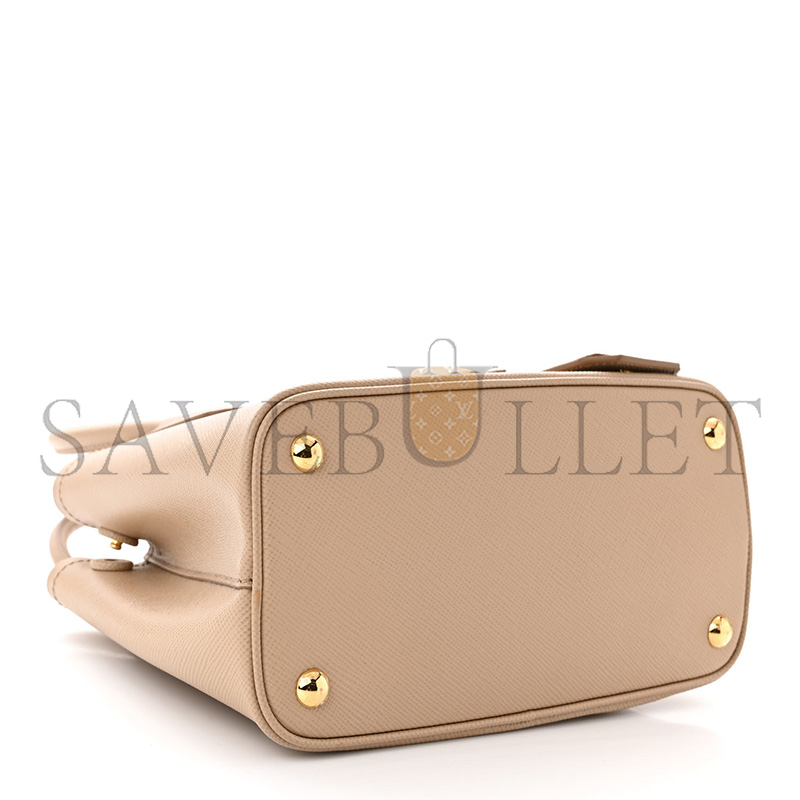 Pra*a saffiano cuir mini double bag cammeo 1bg443 (25*18.5*12.5cm)